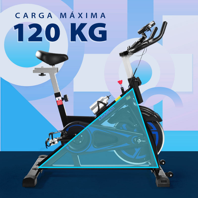 Bicicleta De Spinning Con Resistencia Ajustable Y Volante 8KG | QM911A