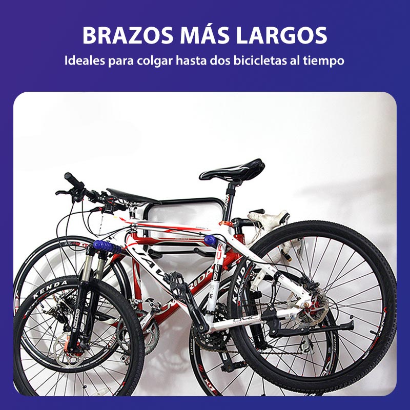 Soporte De Bicicleta Para Pared Diseño Plegable Con Base Para Casco