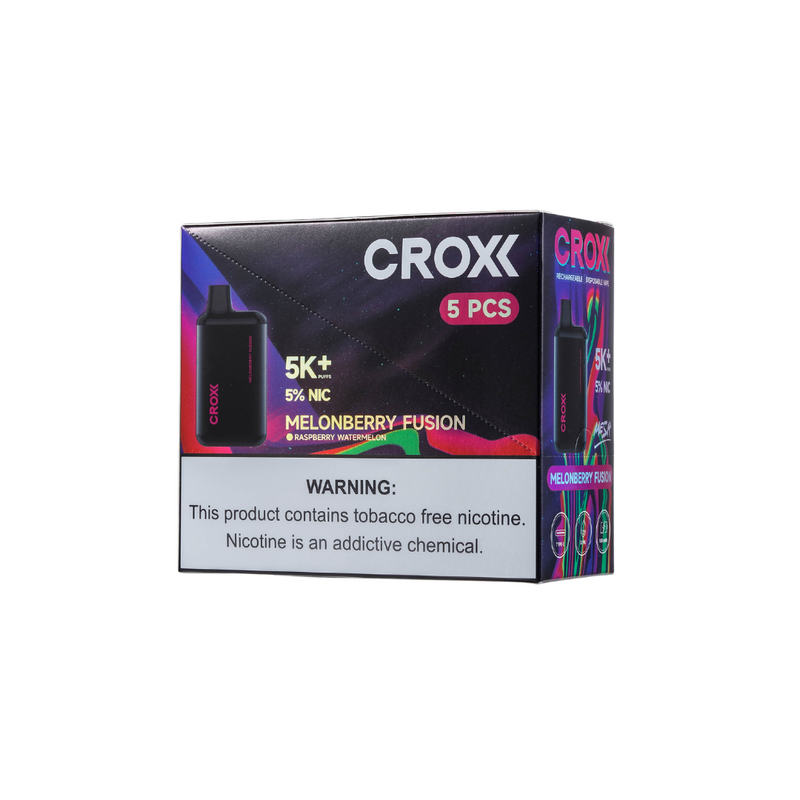 Croxx 5000 Puffs Desechable Vape 5% Nicotina Tipo-C Recargable Cigarrillo Electrónico