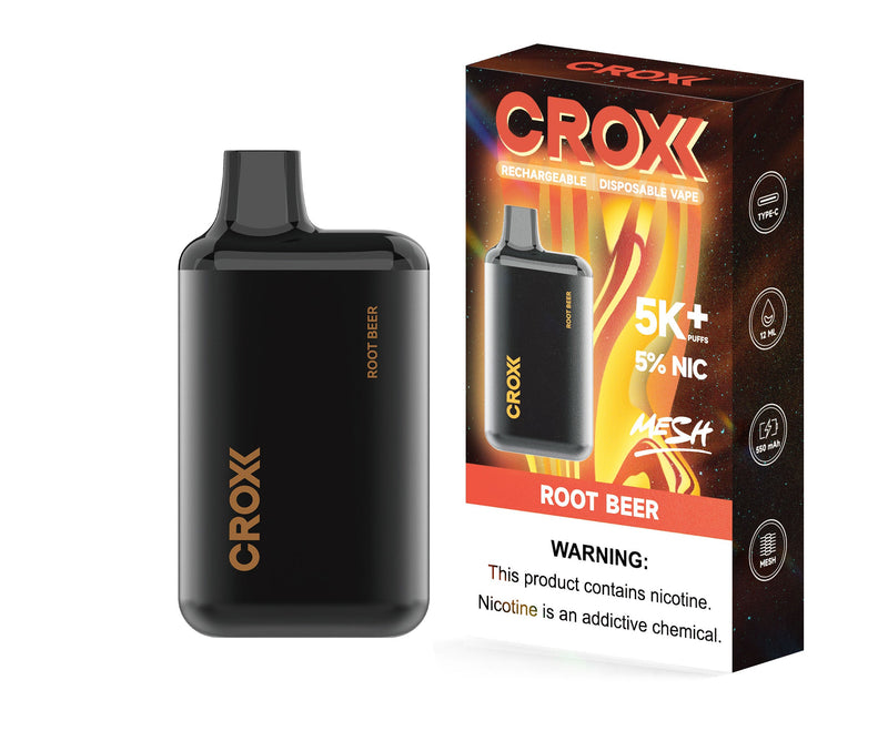 CROXX 5000 Puffs Cerveza De Raíz 5% Nic Desechable Vape