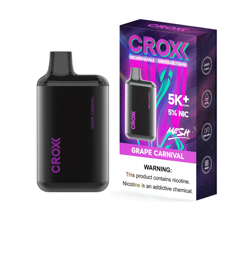 CROXX 5000 Puffs Uvas Mixtas 5% Nic Desechable Vape